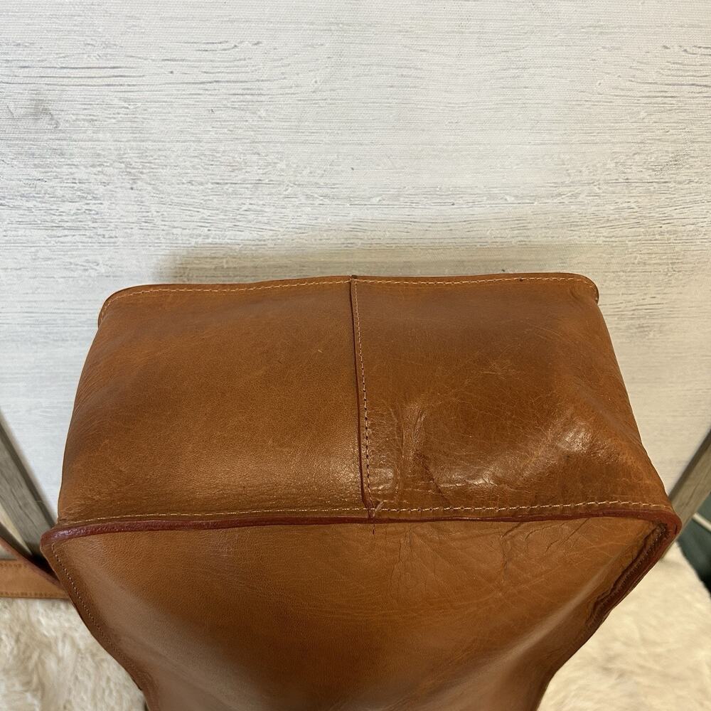 Balibetov Genuine Argentine Brown Leather Handcrafted Strap Crossbody Matera Bag - Picture 6 of 15